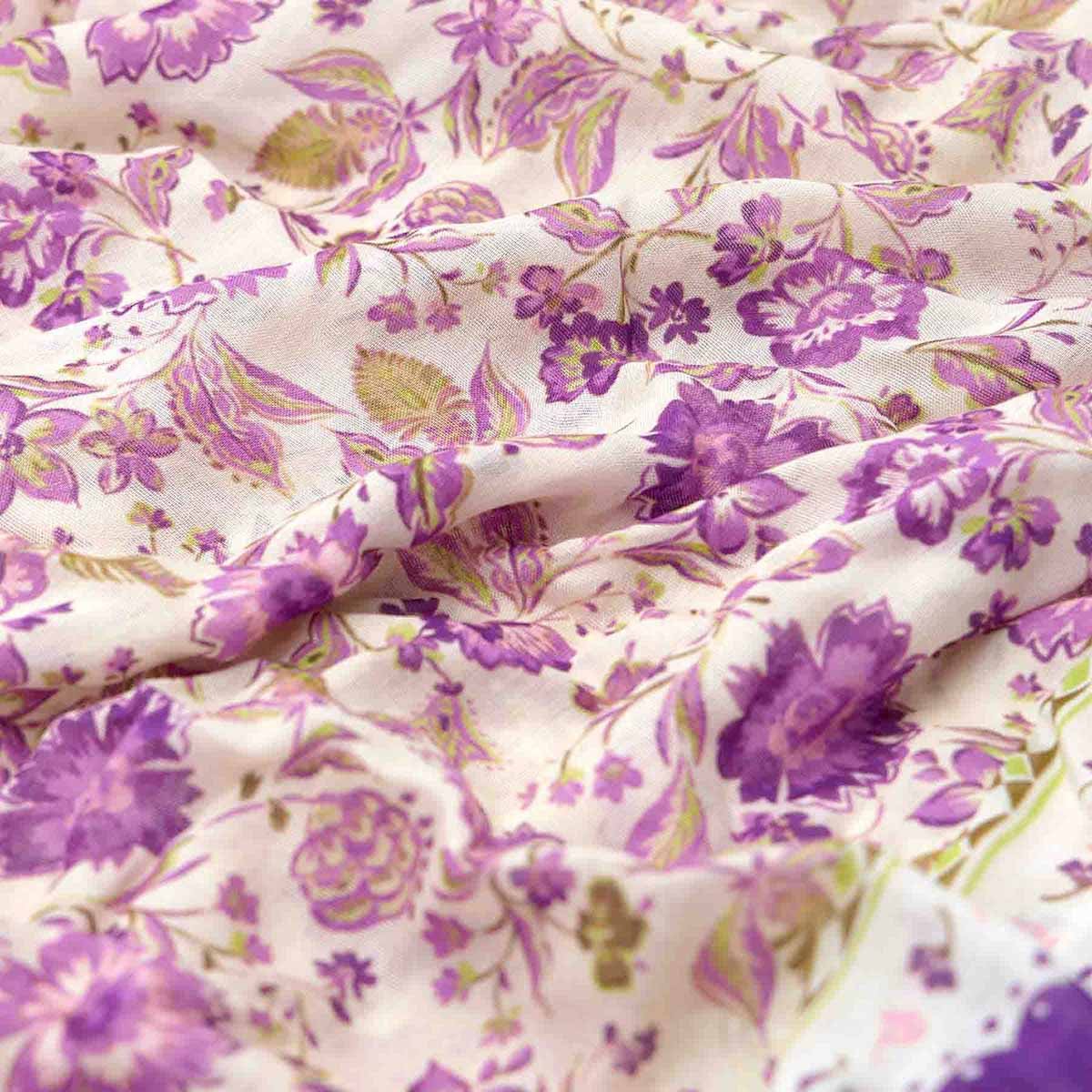 Foulard Gaëlle parme, MISE AU GREEN