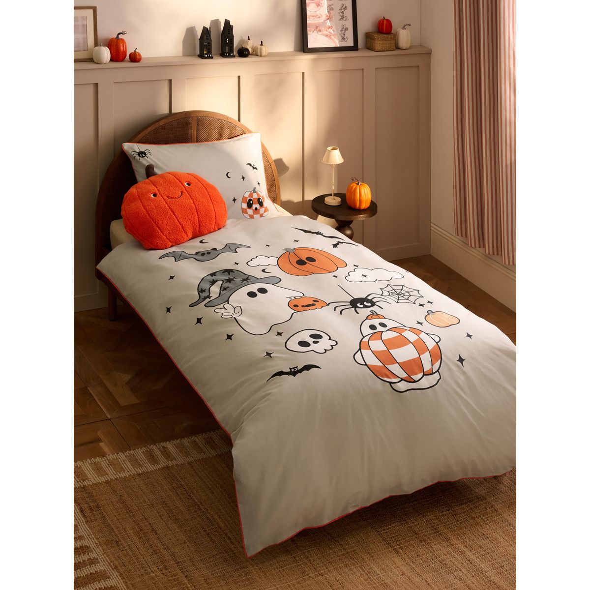 Parure housse de couette et taie d'oreiller halloween, NEXT