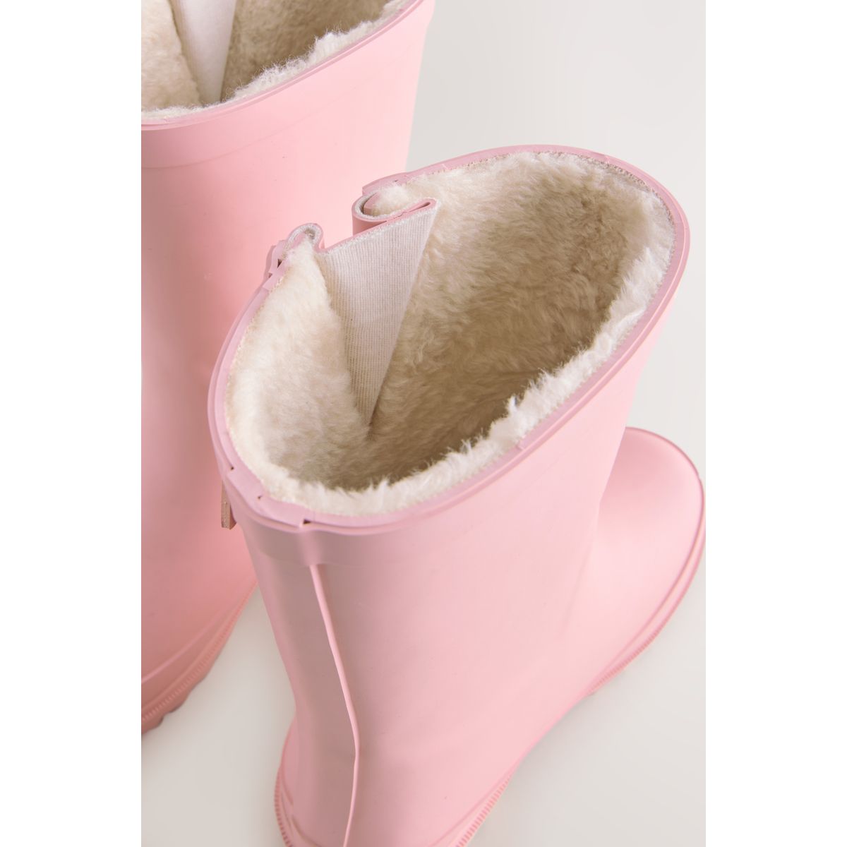 Bottes en caoutchouc avec doublure chaude rose, NEXT