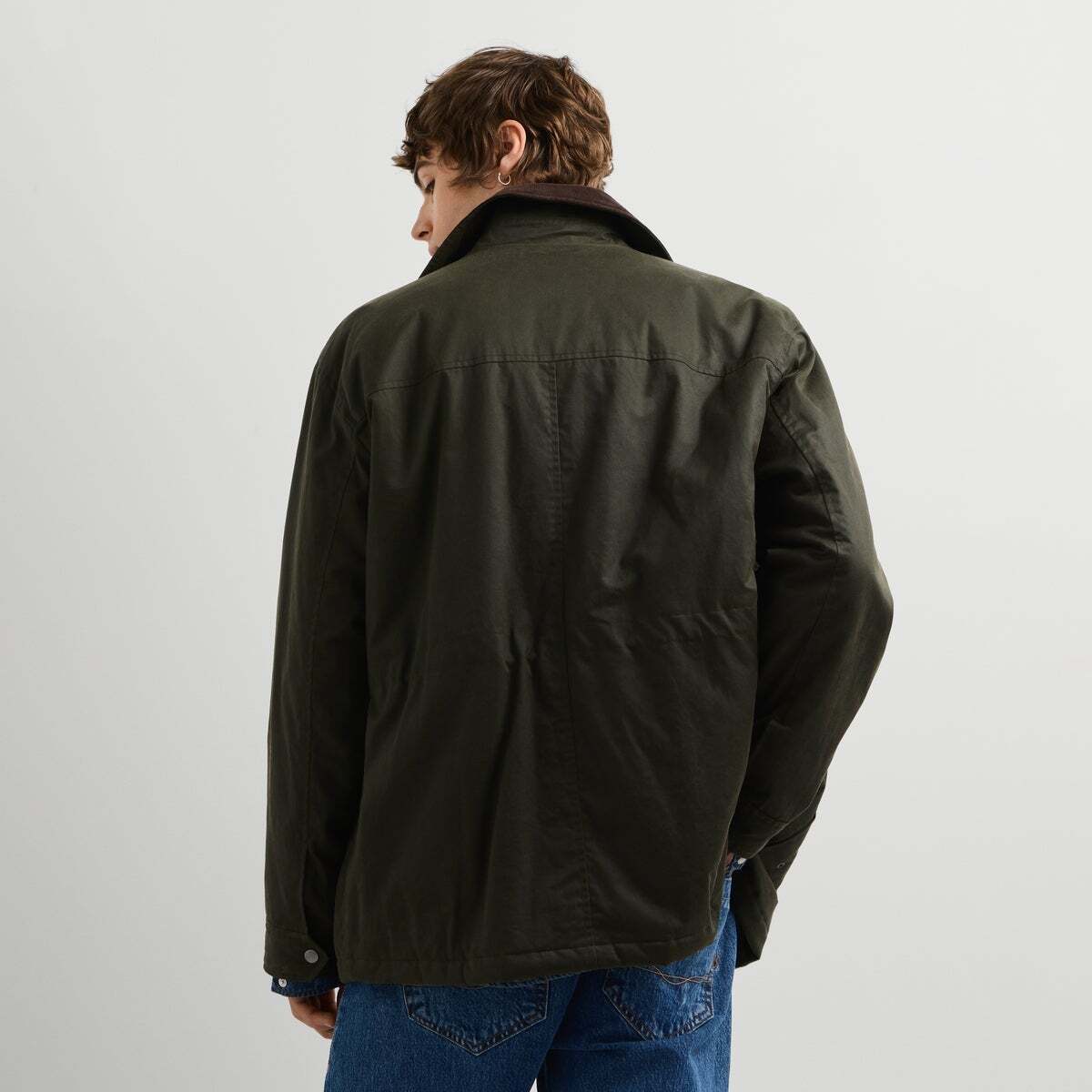Veste Avec Finition Cirée Coupe Regular trench green, PEPE JEANS