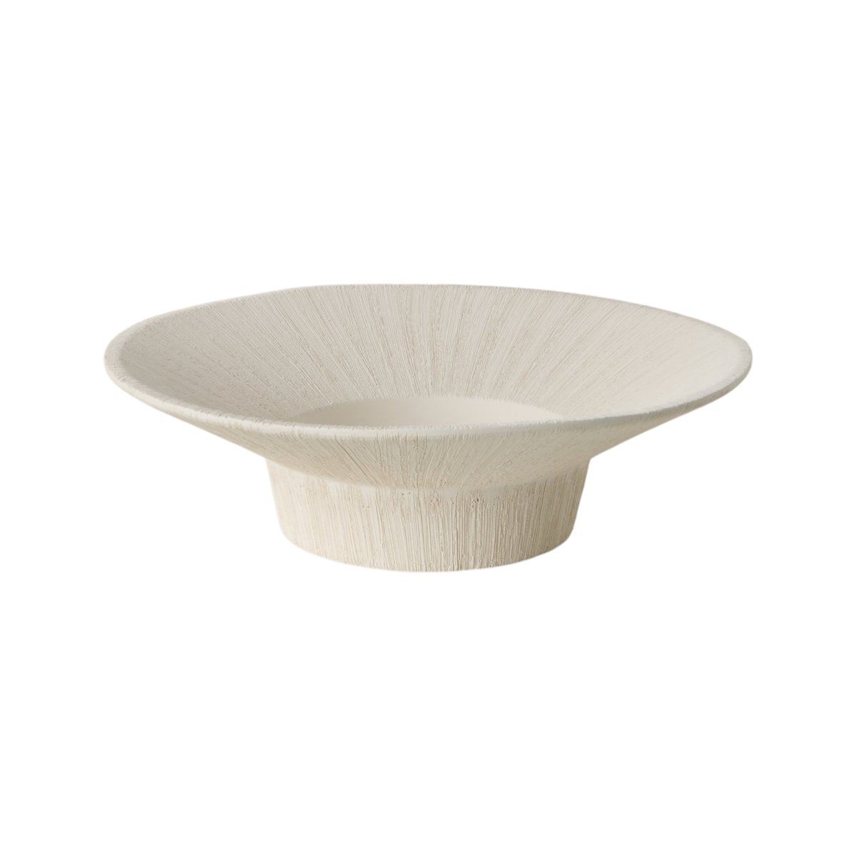 Centre de table céramique déco brossé 35 cm - SIDOINE blanc, CAMIF