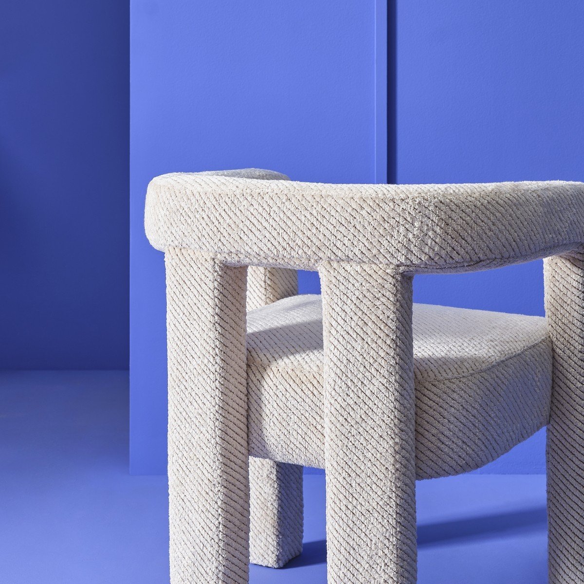 Fauteuil bridge en tissu écru L63 cm - TAPISSIER écru, CALICOSY