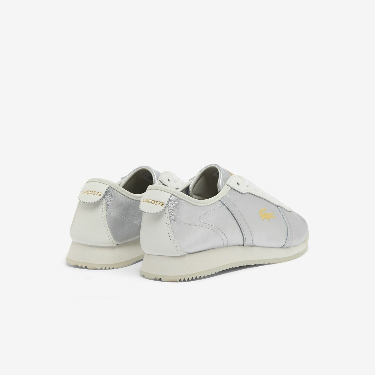 Club-Low Leather Trainers silver-coloured, LACOSTE