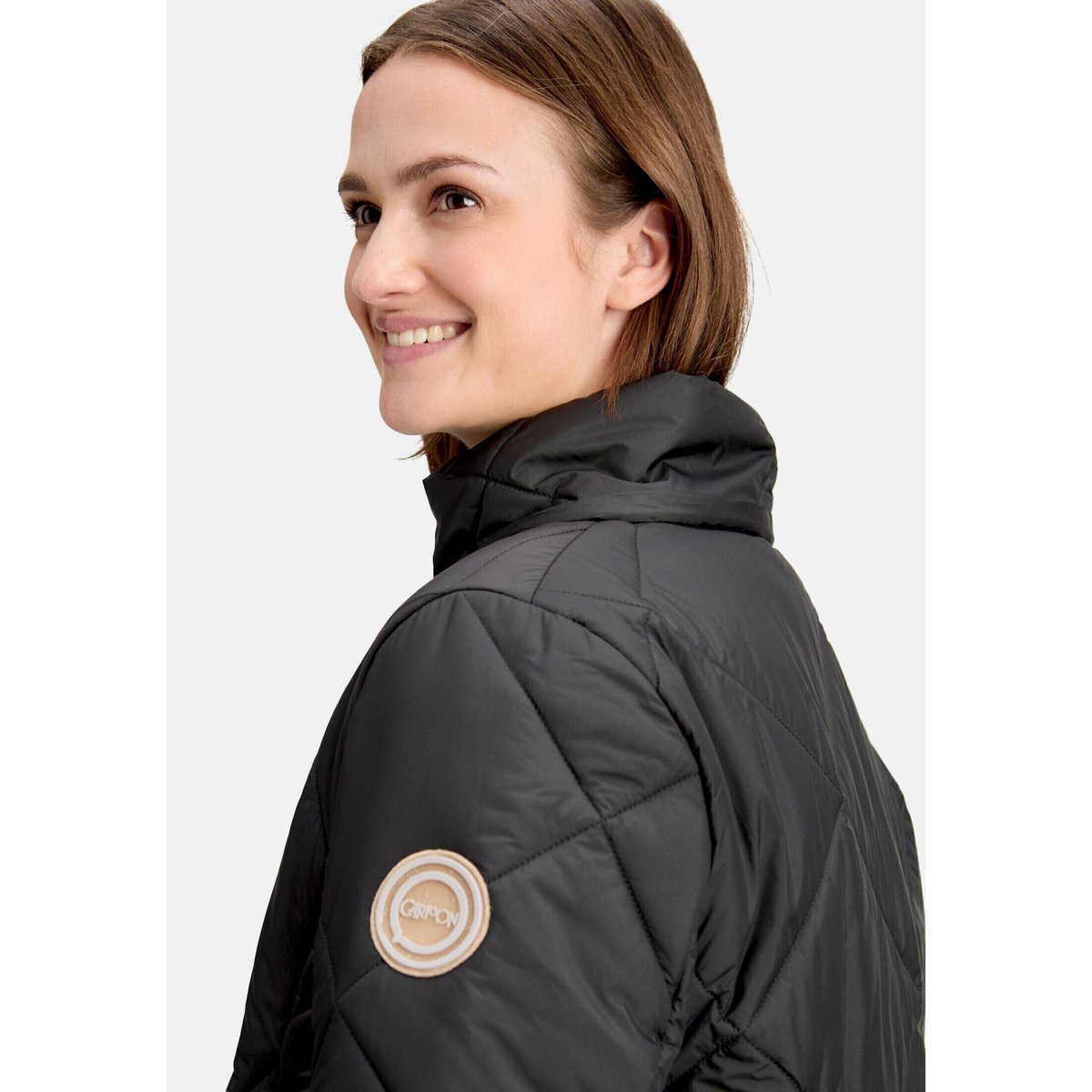Veste matelassée en peluche noir, CARTOON
