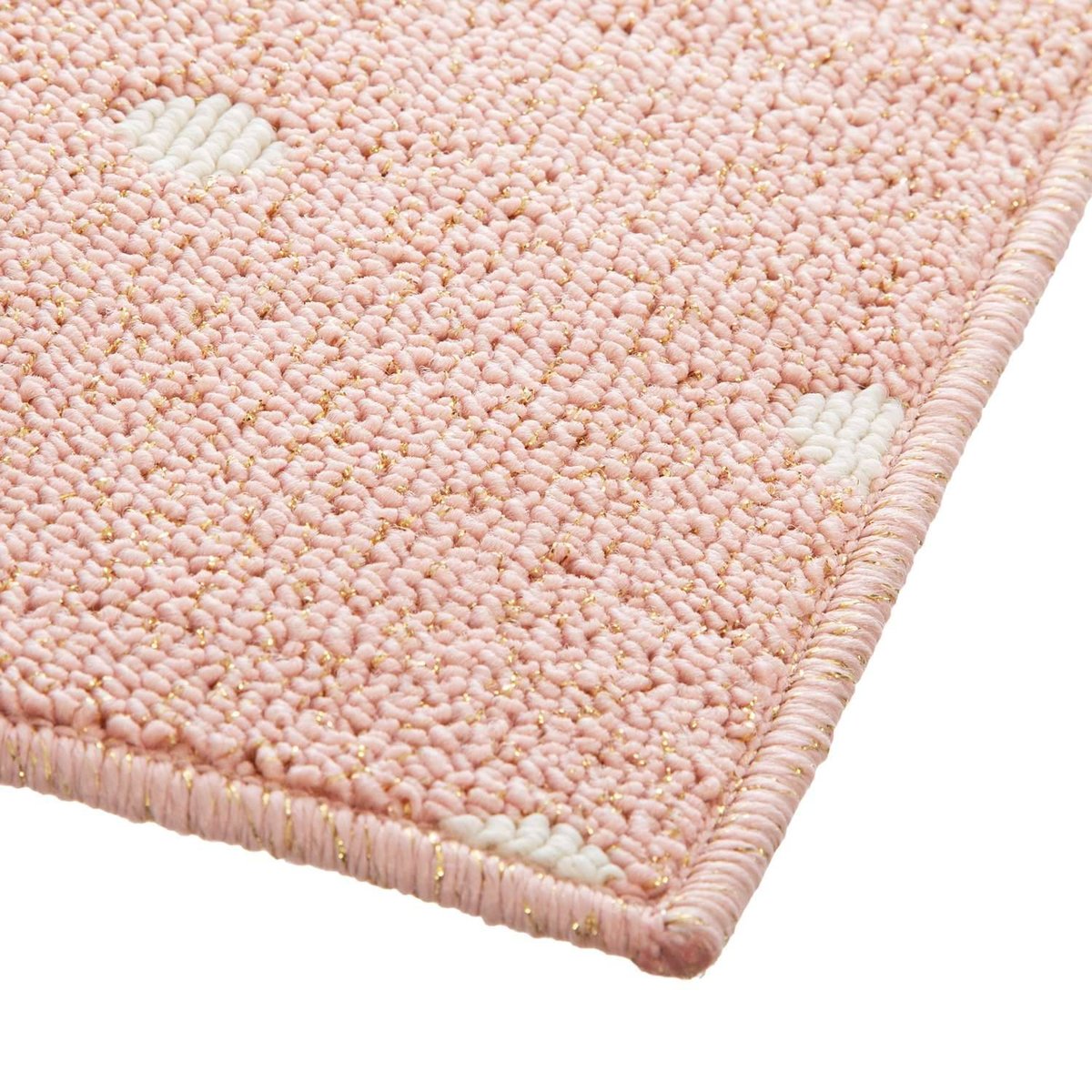 Tapis enfant rectangulaire en forme de marelle rose, ATMOSPHERA