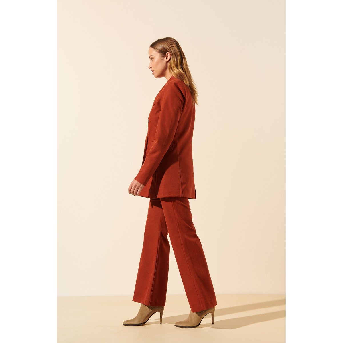 Pantalon évasé PIERRE terracotta, BENOA