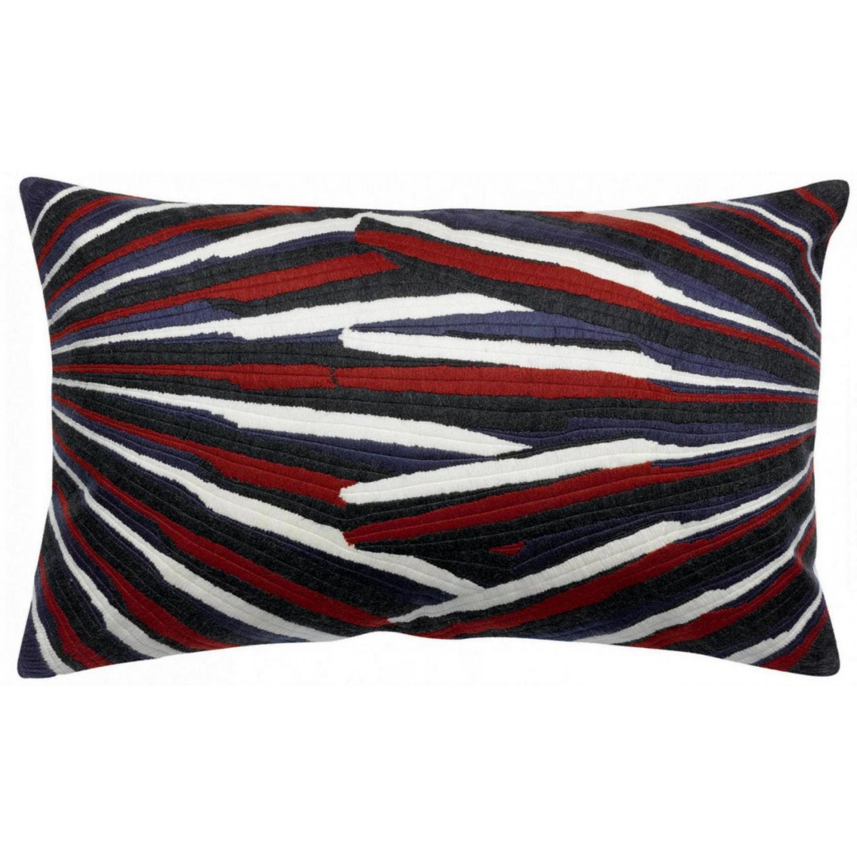 Coussin brodé Caresse Subtile rubis, EDEN