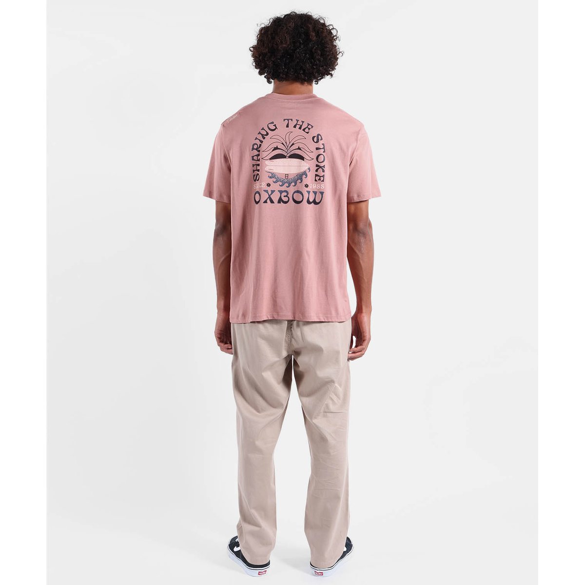 Tee-shirt manches courtes STOKED dusty rose, OXBOW