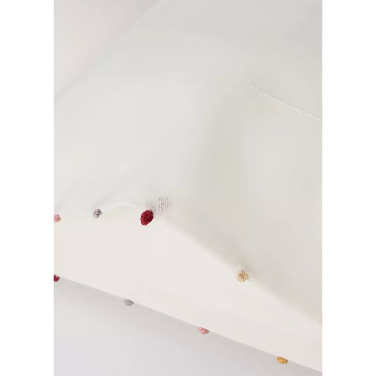 Taie d’oreiller berceau 100 % coton 30x50 cm blanc cassé, MANGO HOME