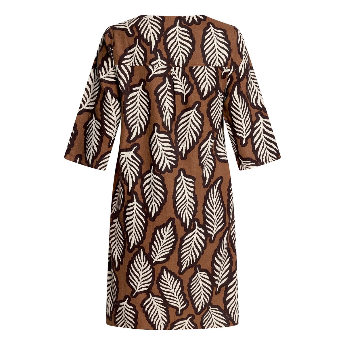 Robe d'été à motifs blanc/marron, CARTOON