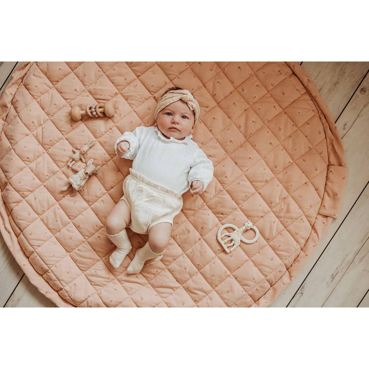 play&go - tapis d´éveil & sac organic - fleuri rose, PLAY ET GO