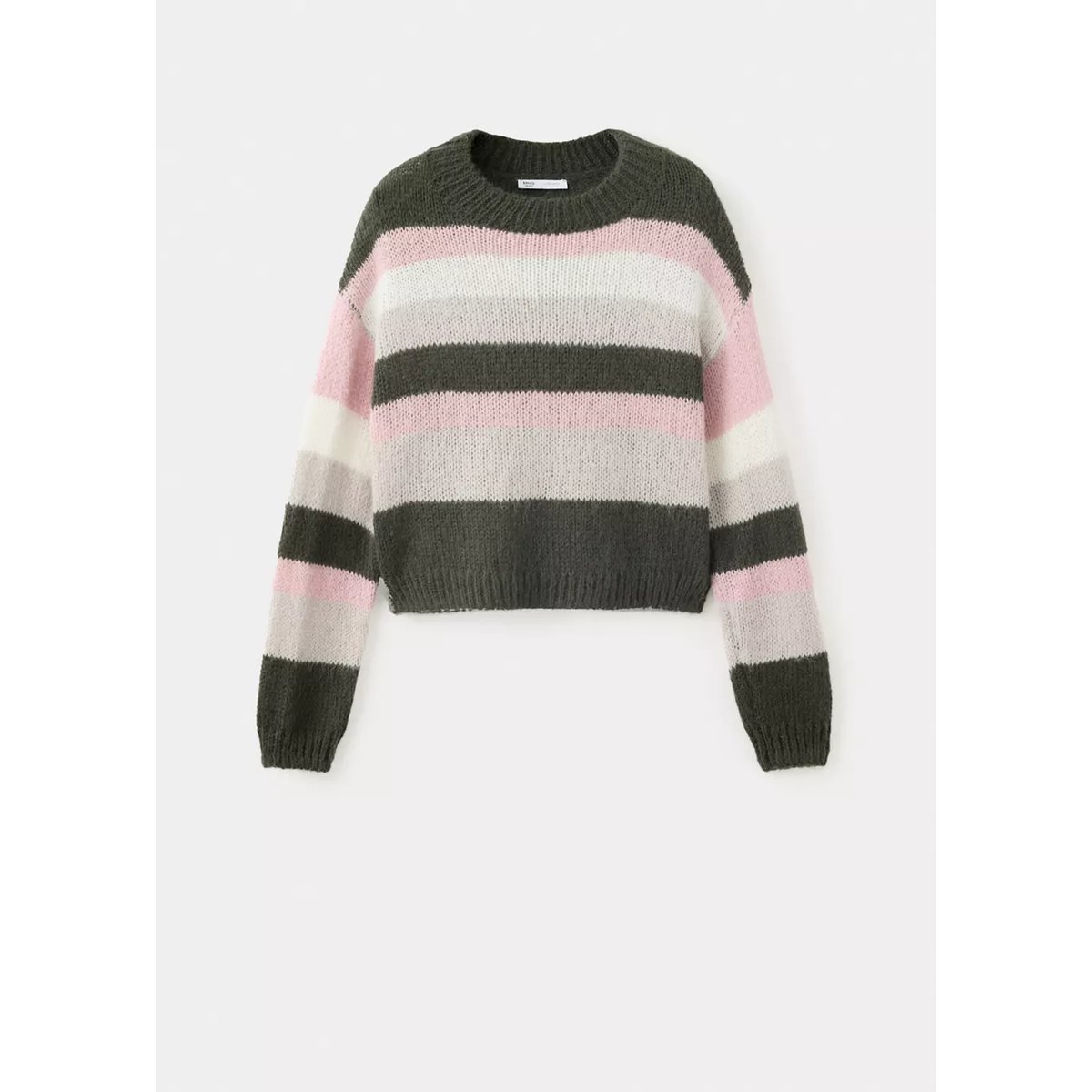 Pull à rayures vert, MANGO TEEN