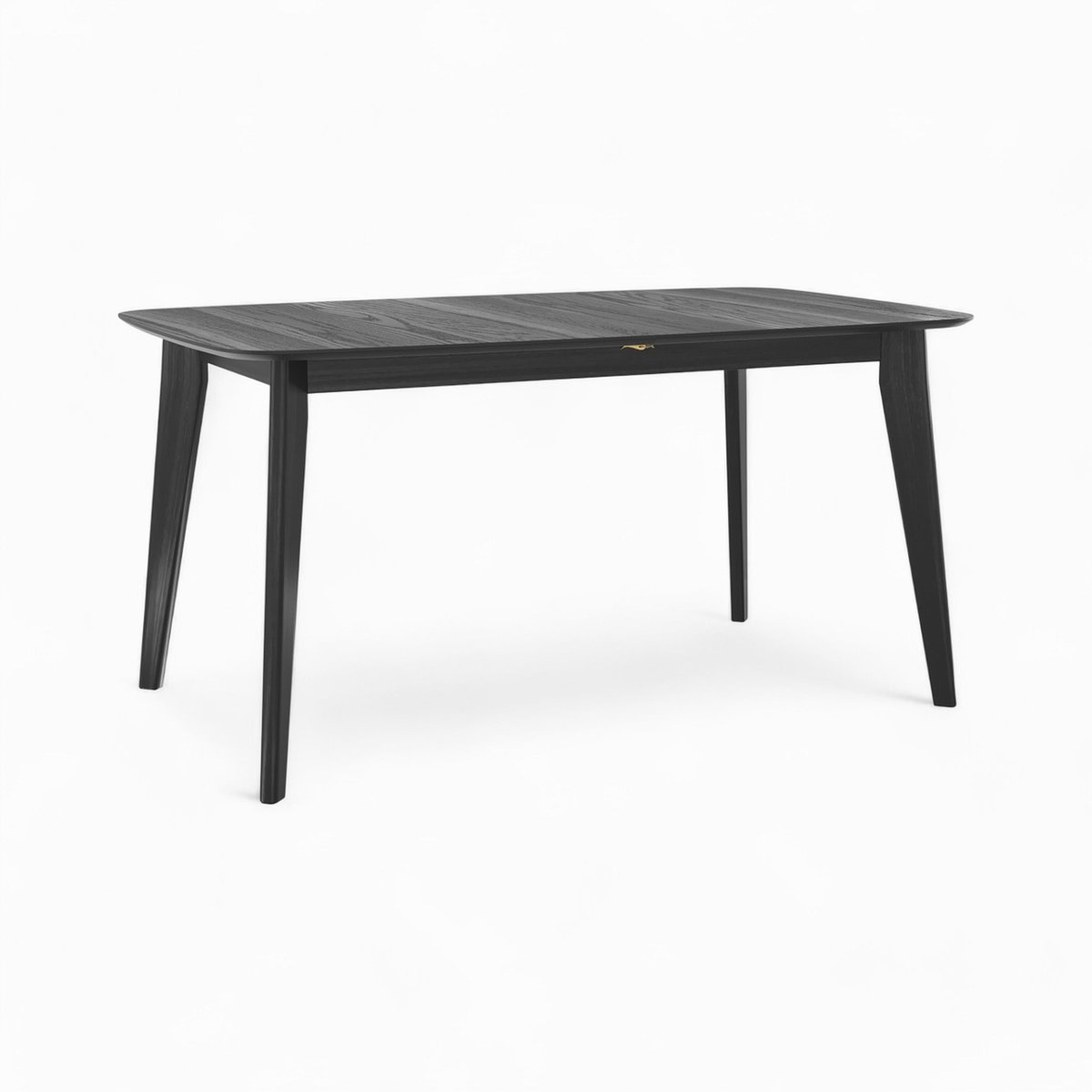 Table et chaises 4 personnes en velours - OMAN noir, MAISON PAVANE