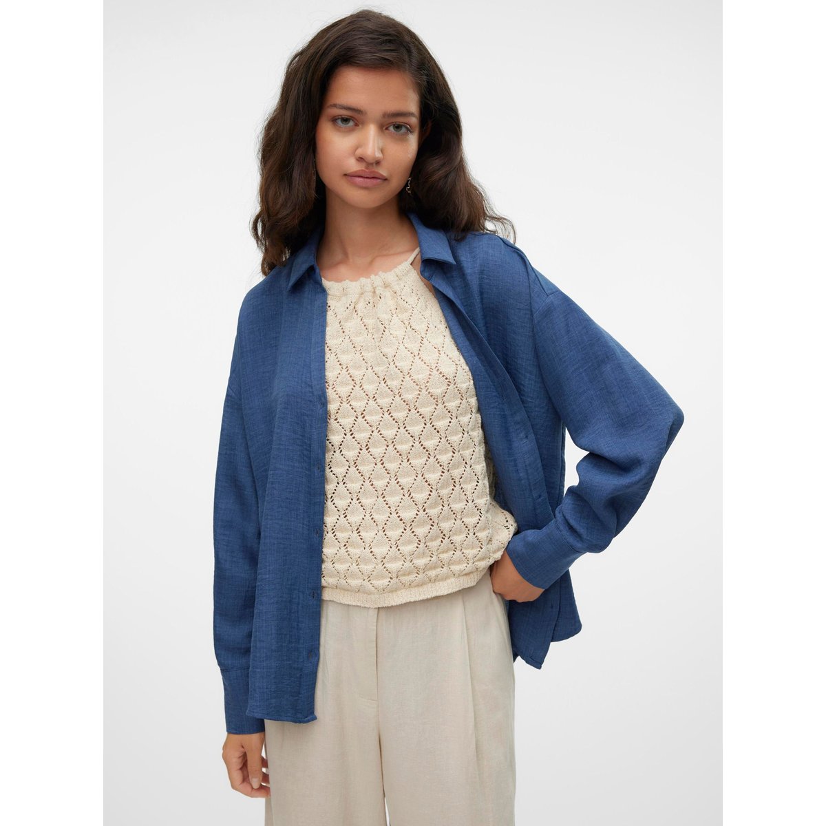 Chemise dark denim, VERO MODA