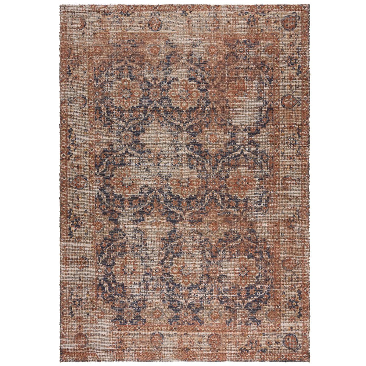 Tapis en jute MILEY jute/bleu, FLAIR RUGS