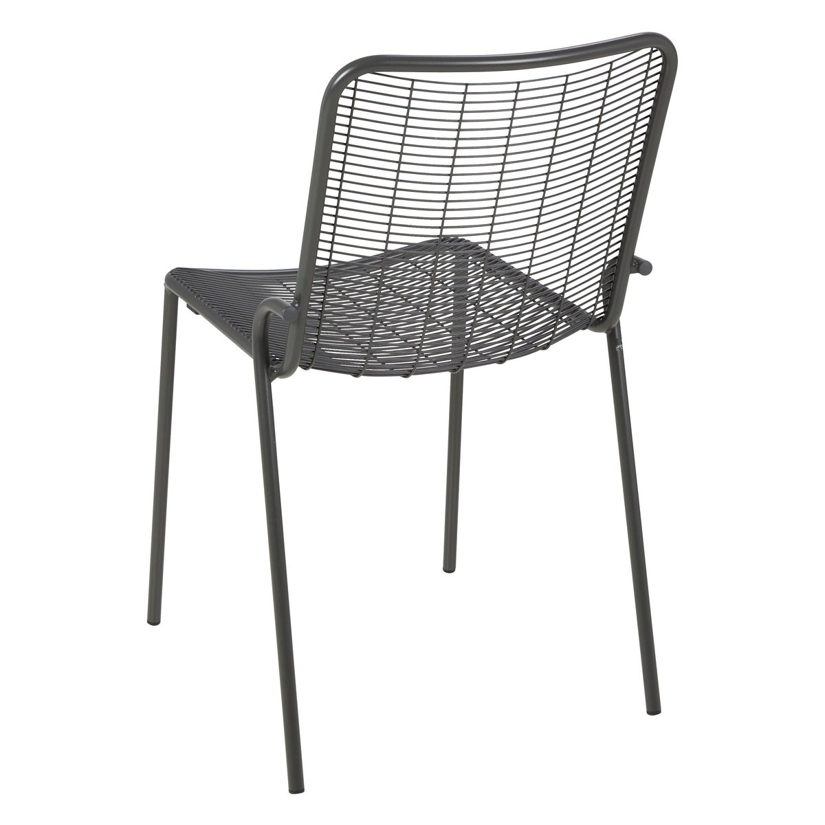 Chaise repas outdoor métal anthracite, ZAGO