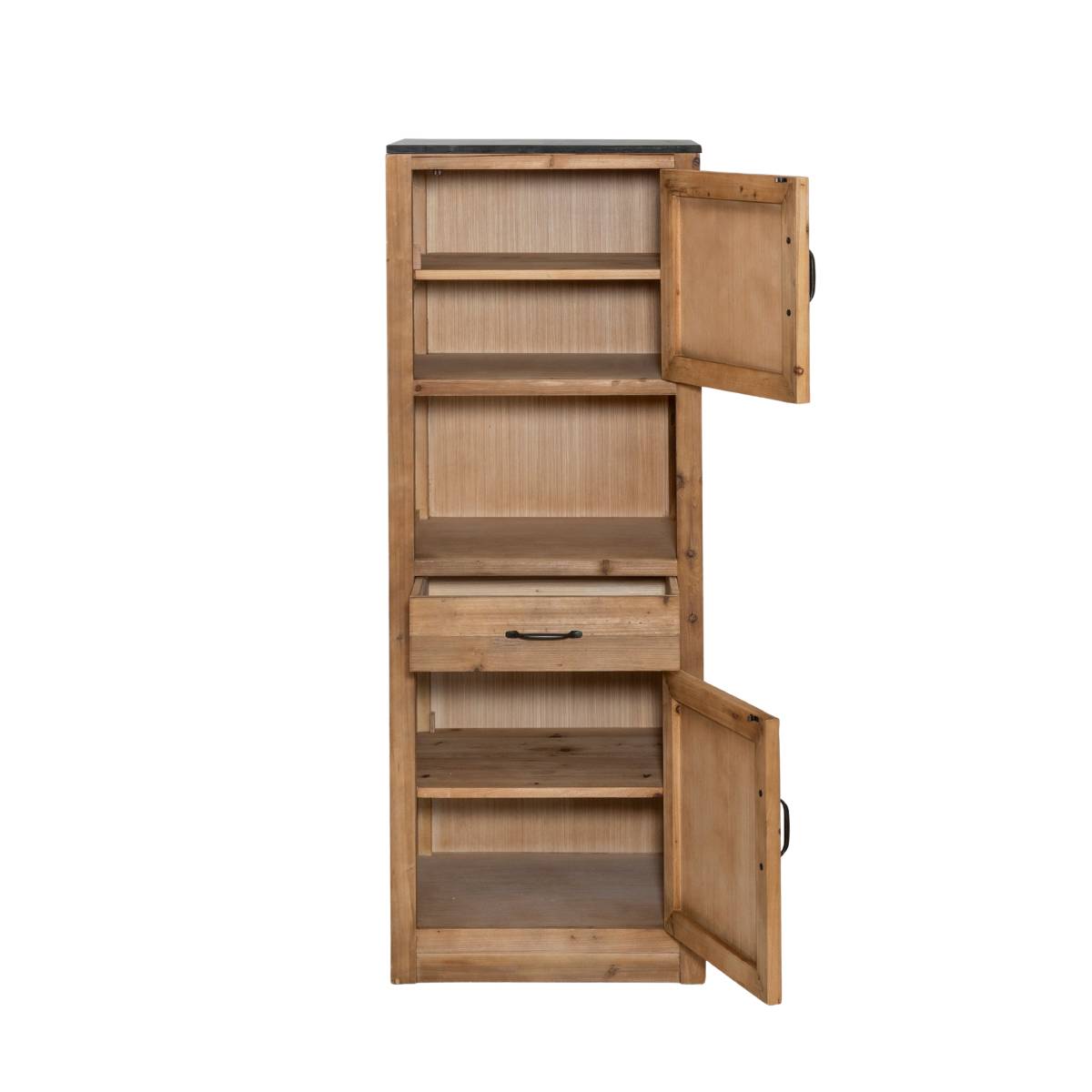 Colonne de cuisine bois recyclé CHAMPETRE bois clair, MADE IN MEUBLES 