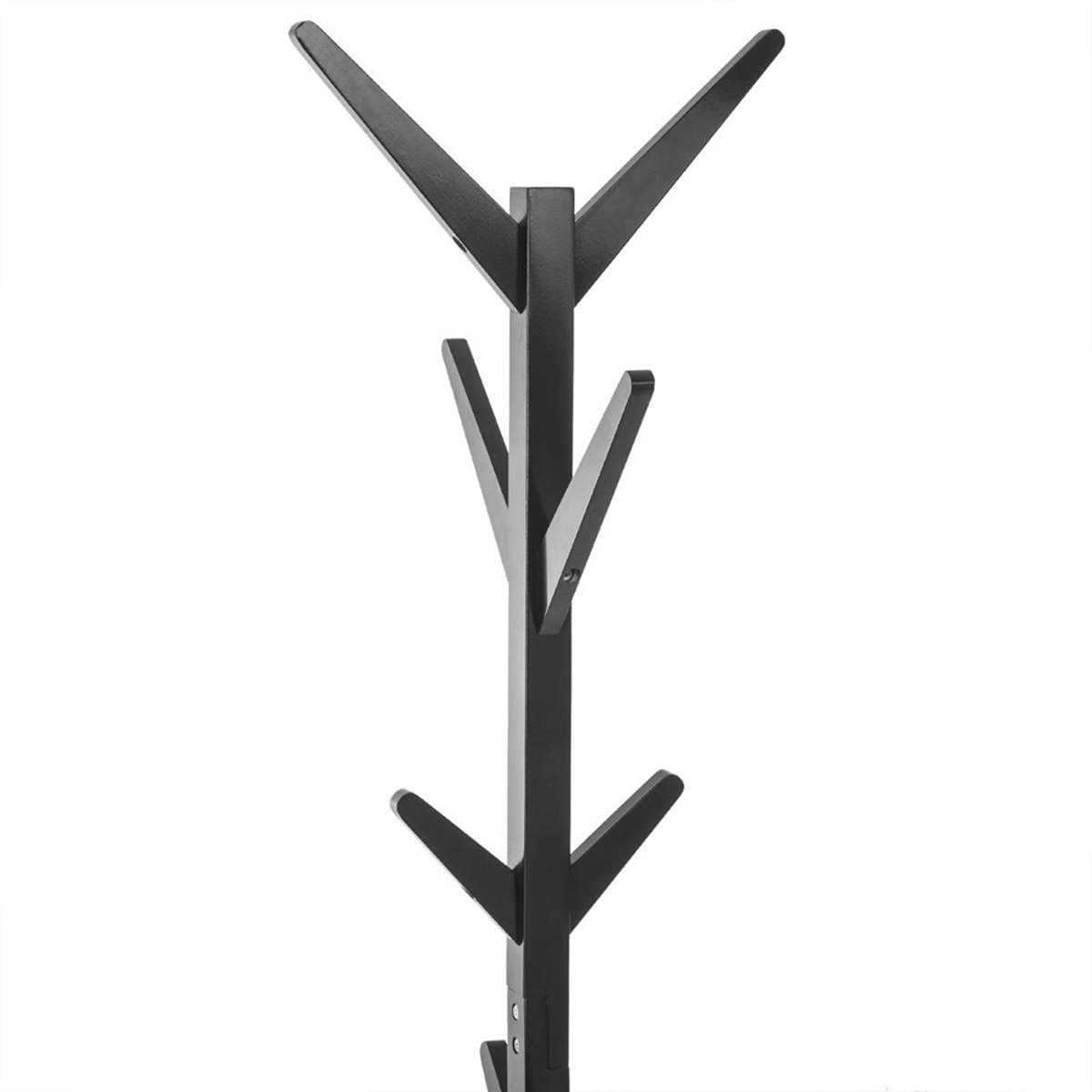 Porte-manteaux En Bois 8 Tiges Noir noir, ATMOSPHERA
