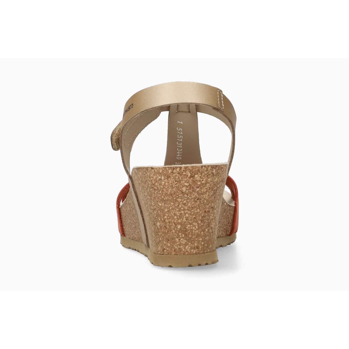 Sandales en cuir LIVIANE rouge chili 5149, MEPHISTO
