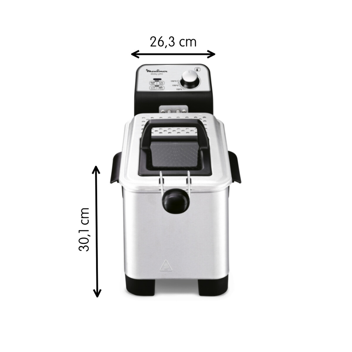 Friteuse Easy Pro AM338070 inox, MOULINEX
