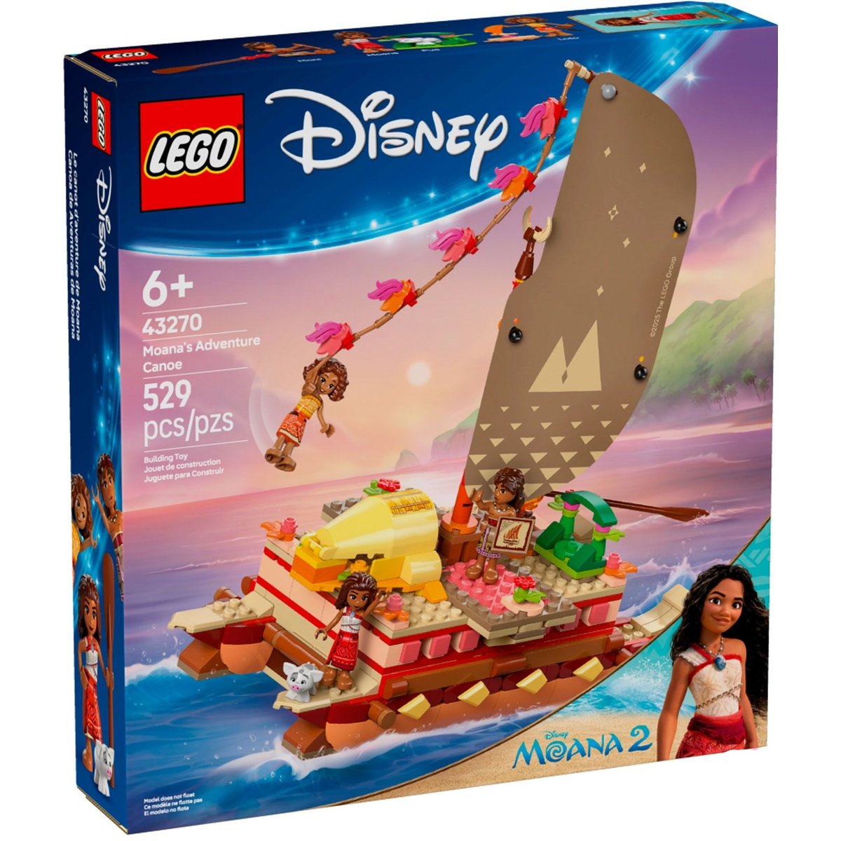 LEGO Disney - Bateau d'Aventure de Vaiana - 43270 pour Enfants couleur unique, LEGO