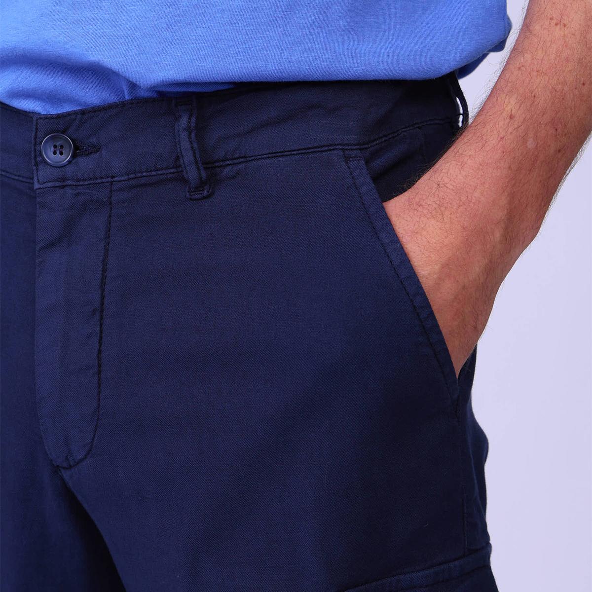 Bermuda cargo bleu indigo, MISE AU GREEN