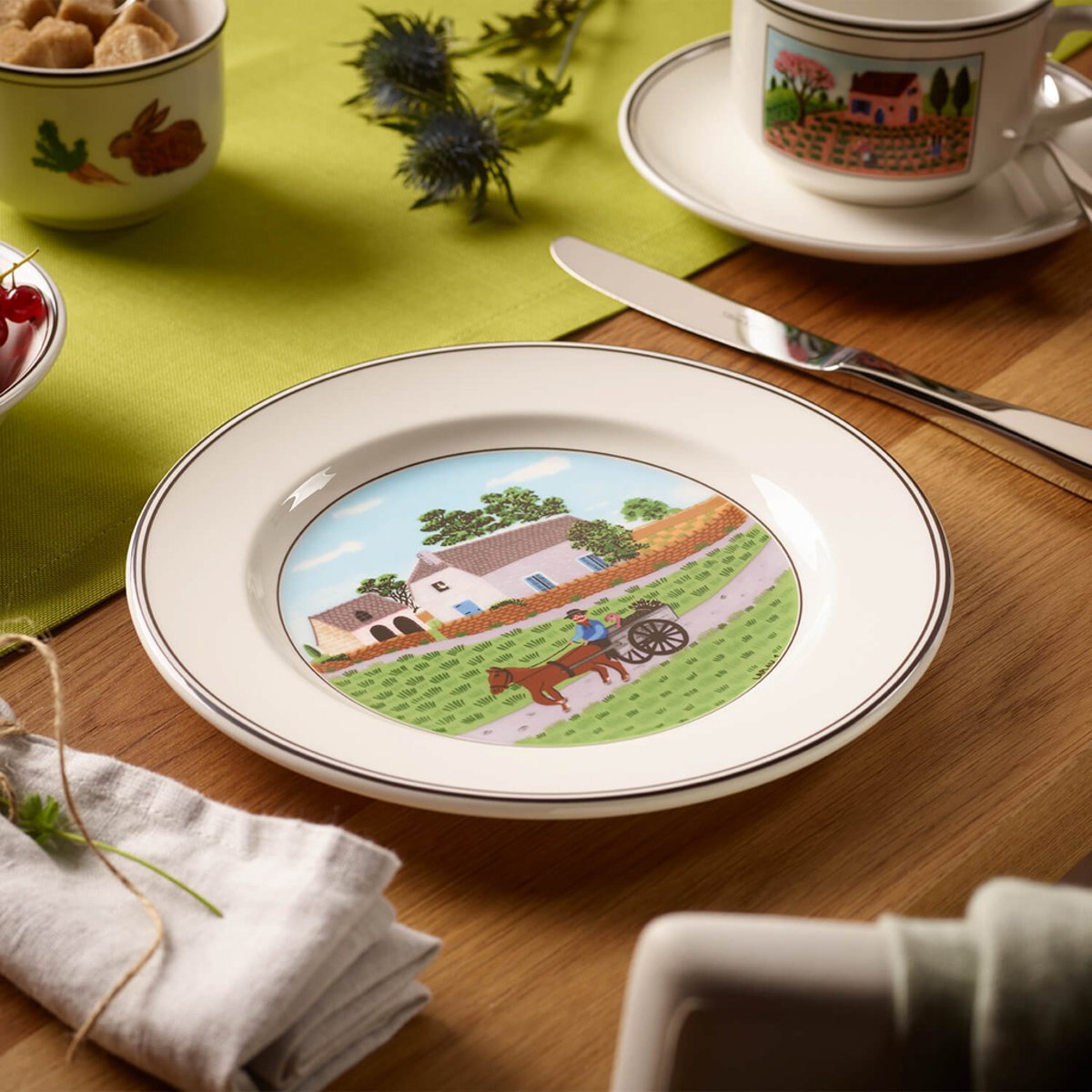 Assiette Dessert Paysan DESIGN NAIF couleur unique, VILLEROY & BOCH