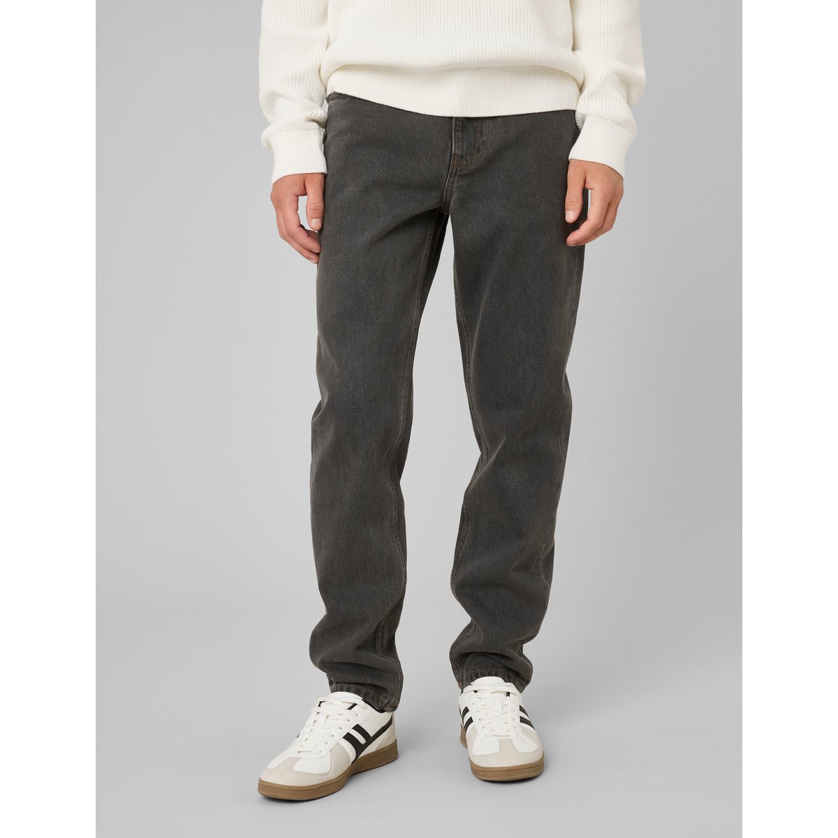 Jean relaxed black used gris foncé, BZB