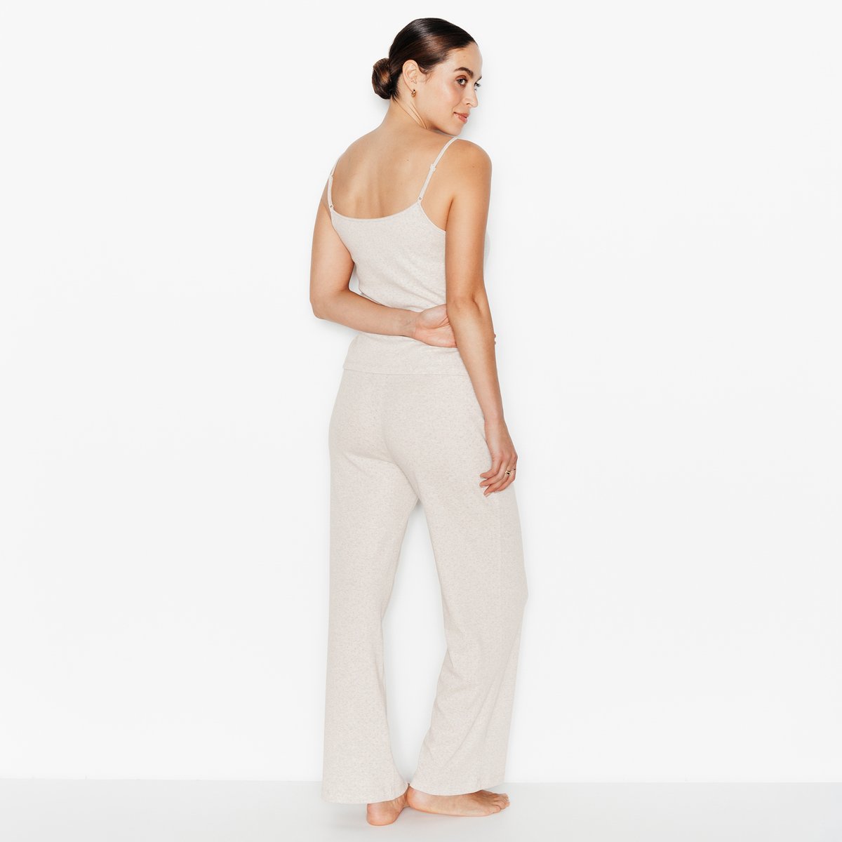 Pantalon pyjama HABYBIS beige, ROUGEGORGE LINGERIE