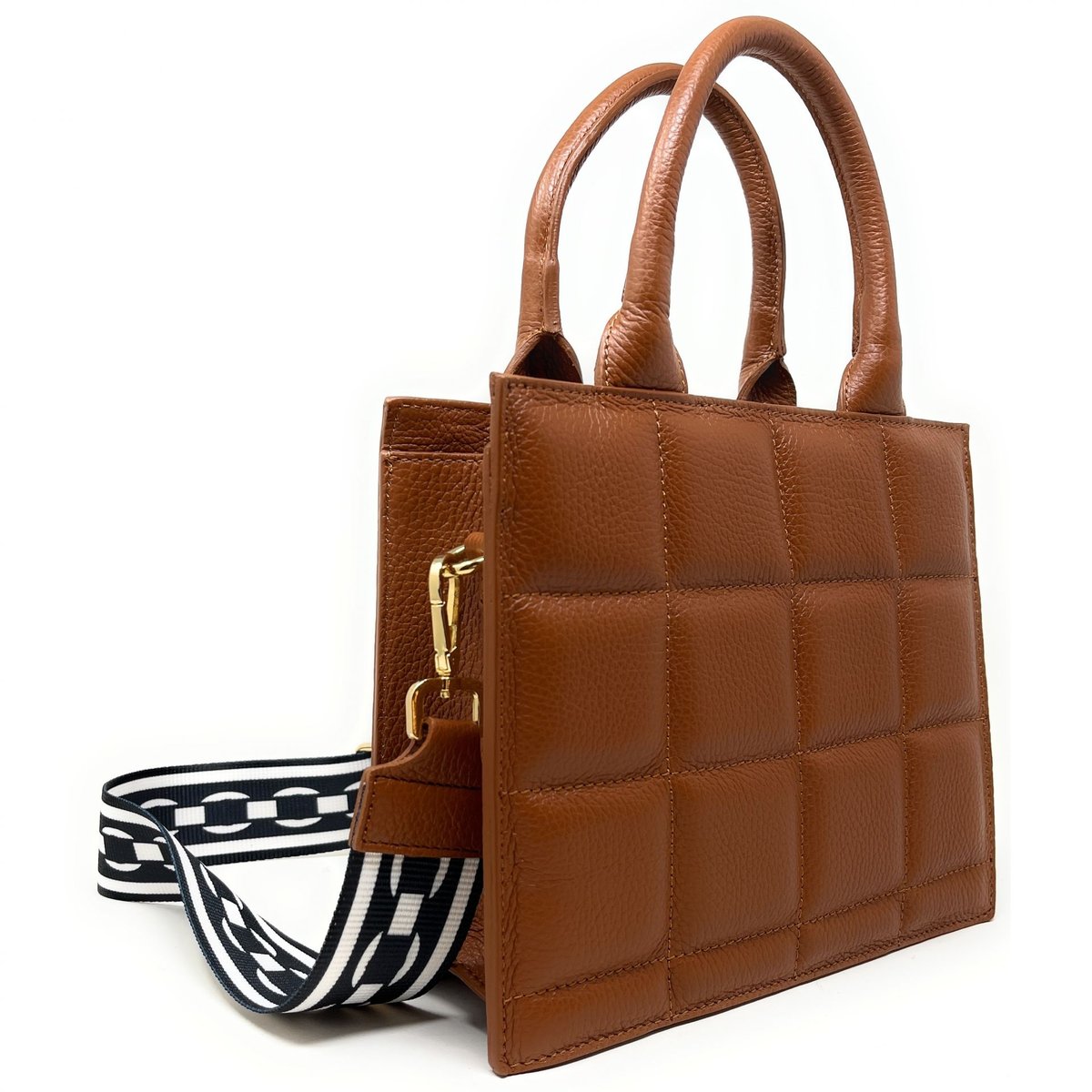 Sac à main et bandoulière en cuir RIVE GAUCHE cognac, OH MY BAG