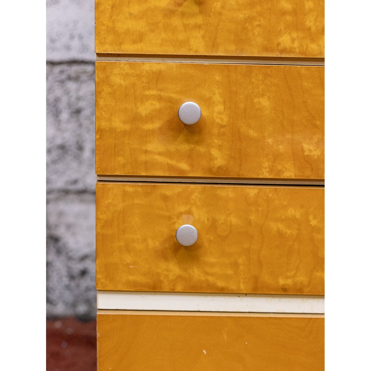 Commode cubique Olga N°1130 - Bon état bois clair, DEBONGOUT