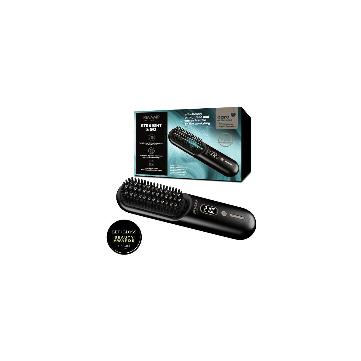 Brosse chauffante Straight & Go couleur unique, REVAMP