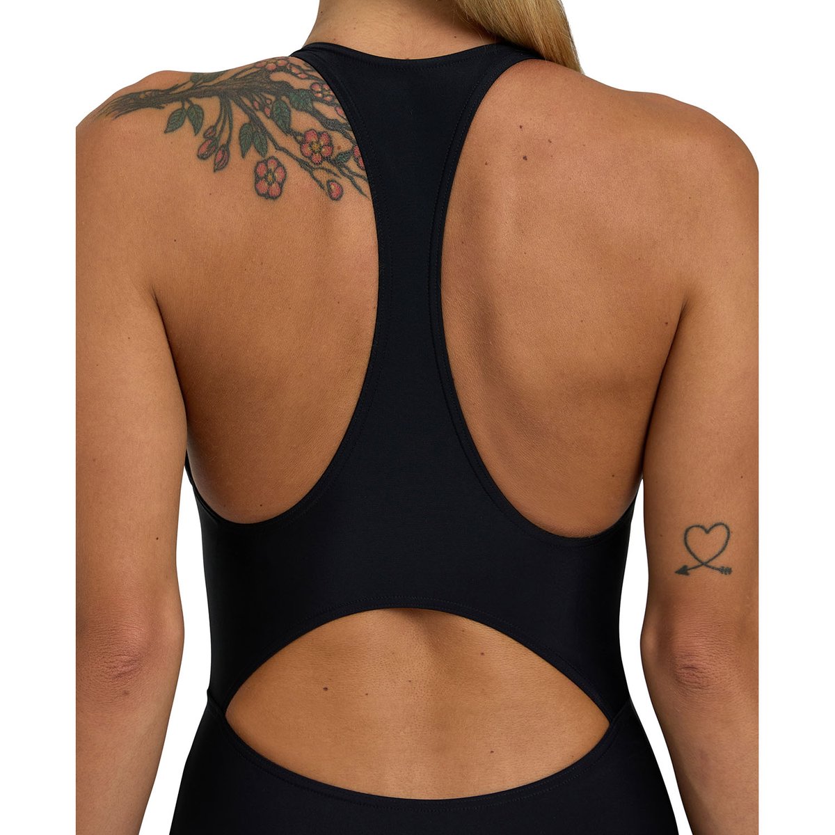 Maillot 1 pièce piscine Maxfit éco Y Back noir, ARENA