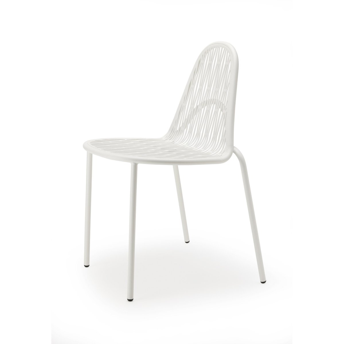 Chaise de jardin empilable en métal (lot de 2), MALVASIA blanc, SCAB DESIGN