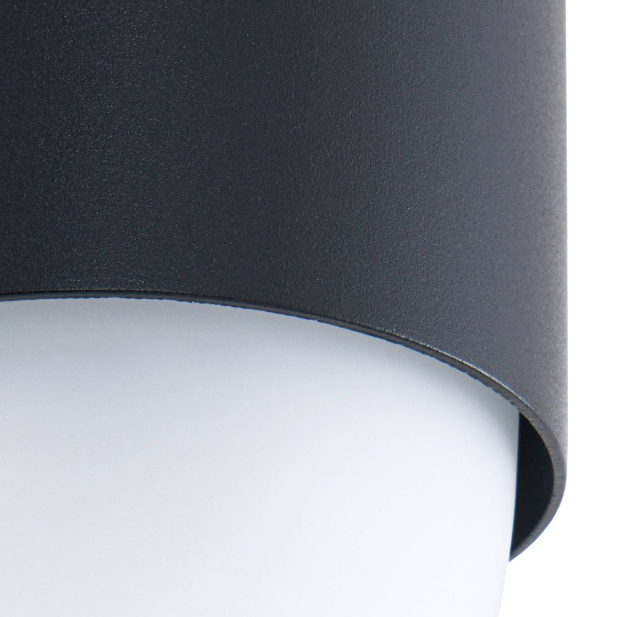 Applique extérieure en aluminium moderne noir, blanc, LINDBY