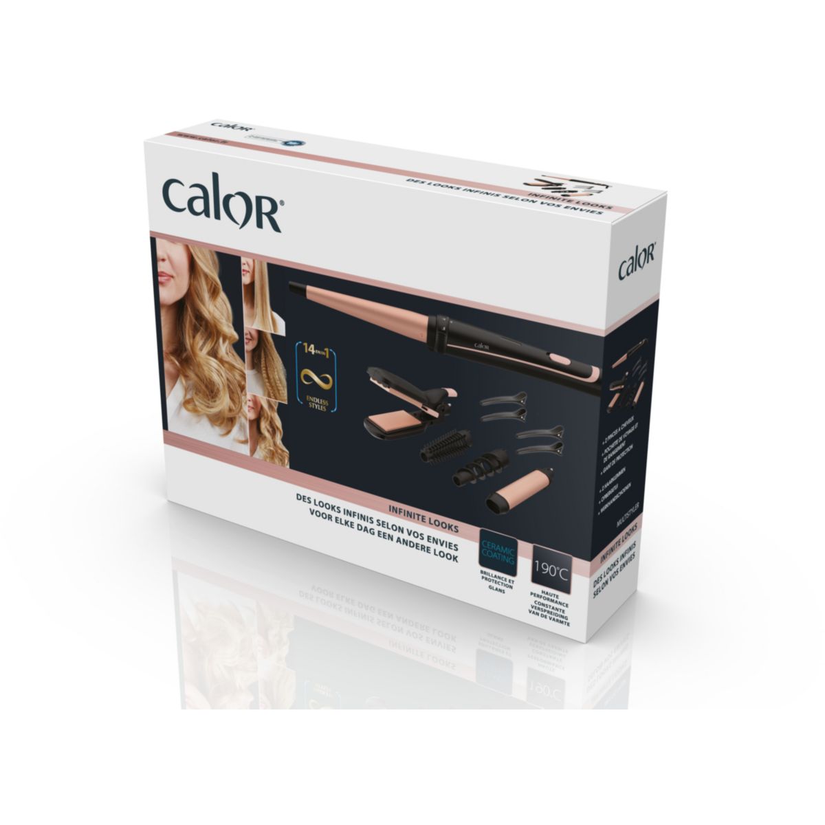 Fer à boucler CF4230C0 couleur unique, CALOR