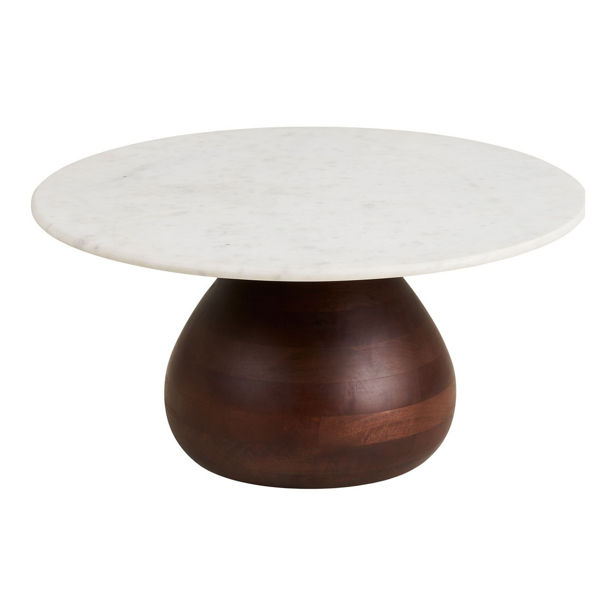 Table d'appoint plateau en marbre - HEIDE blanc, HOUSE NORDIC