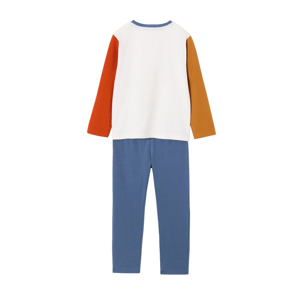 Lot de 2 pyjamas bleu jean, VERTBAUDET