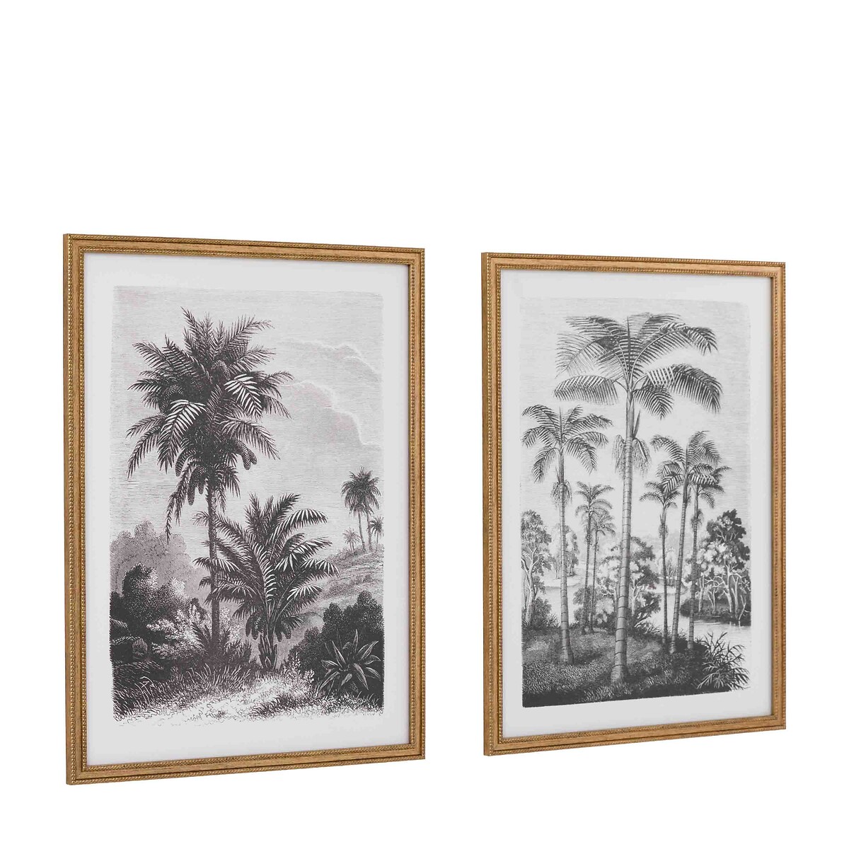 Set of 2 Colonial Sketches Framed Art multi-coloured, ÉDITÉ