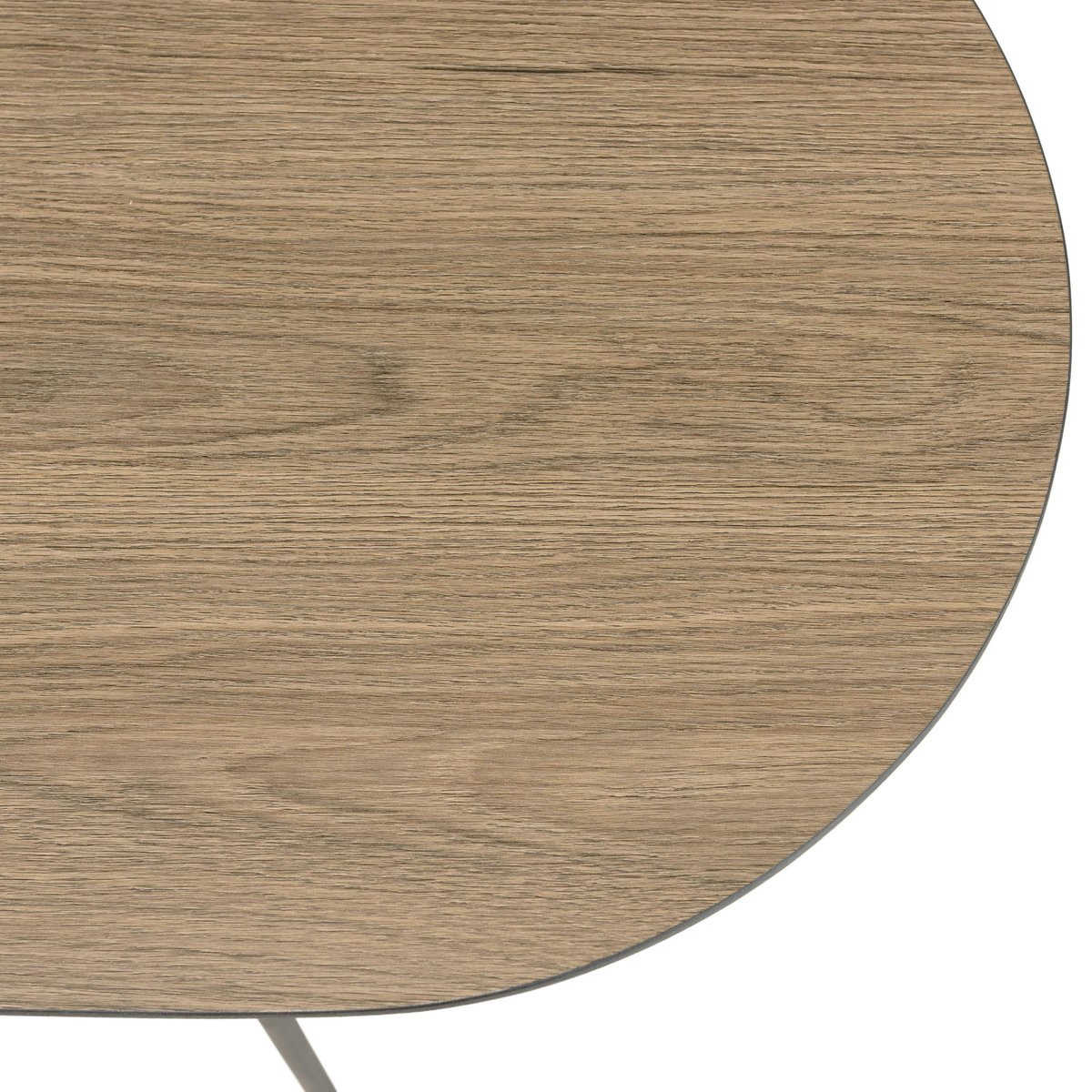 Table basse ovale effet bois LANDAISE bois naturel, PIER IMPORT