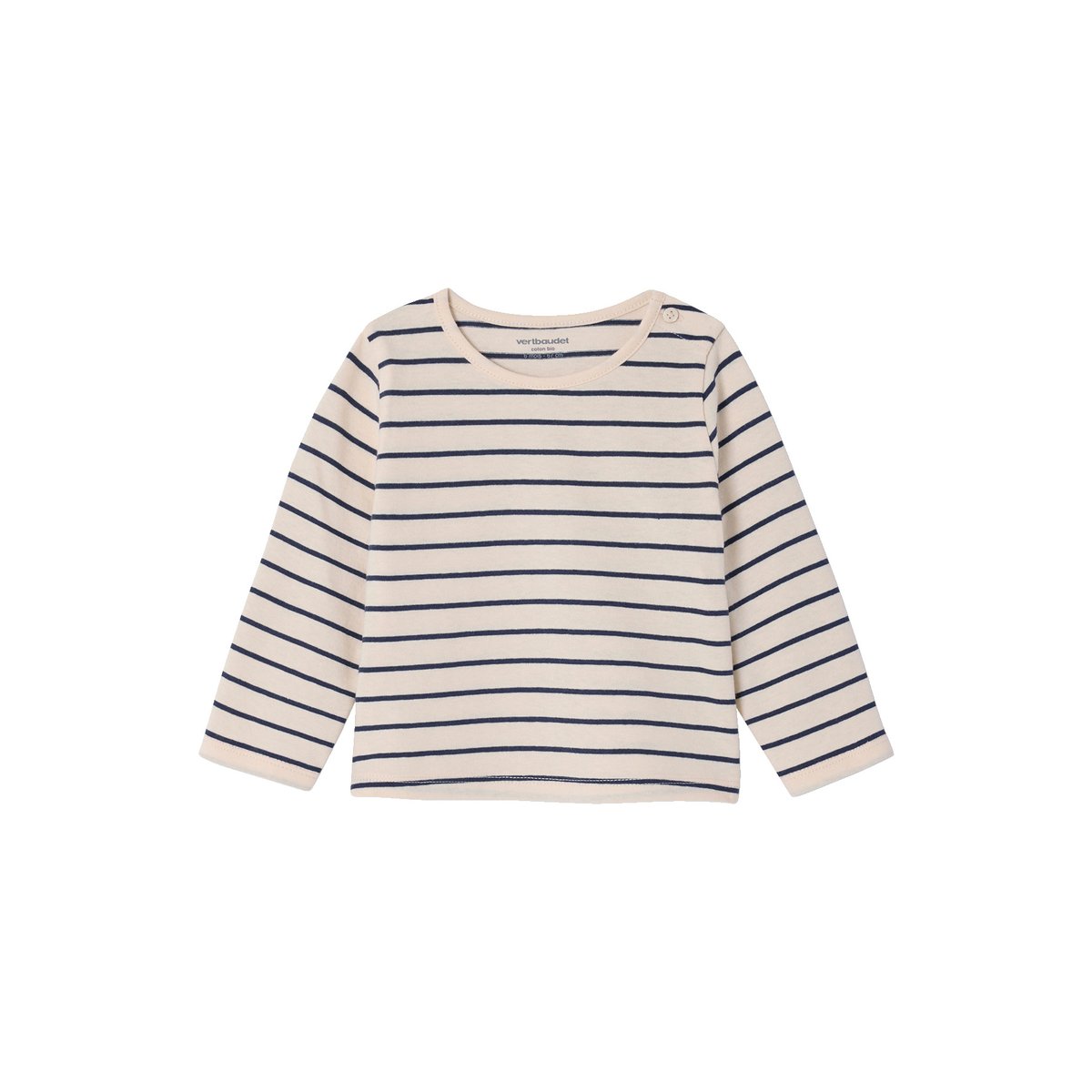 Lot de 3 T-shirts Basics manches longues vieux rose, VERTBAUDET