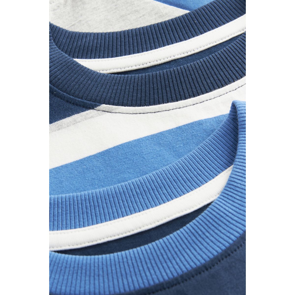 Pyjama à manches longues , lot de 3 bleu/marine/gris, NEXT