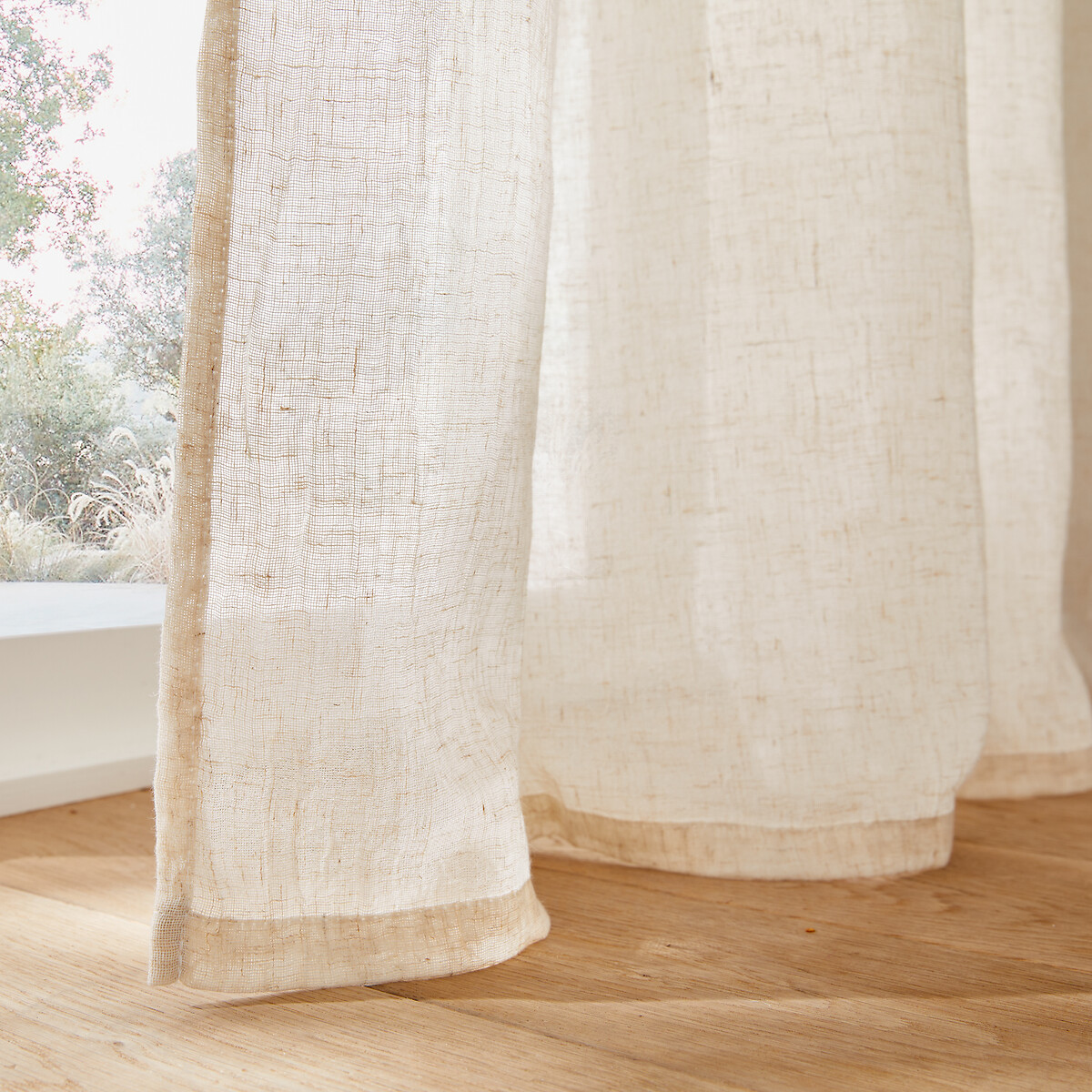 Tenda in poliestere e lino con occhielli Aron naturale , LA REDOUTE INTERIEURS