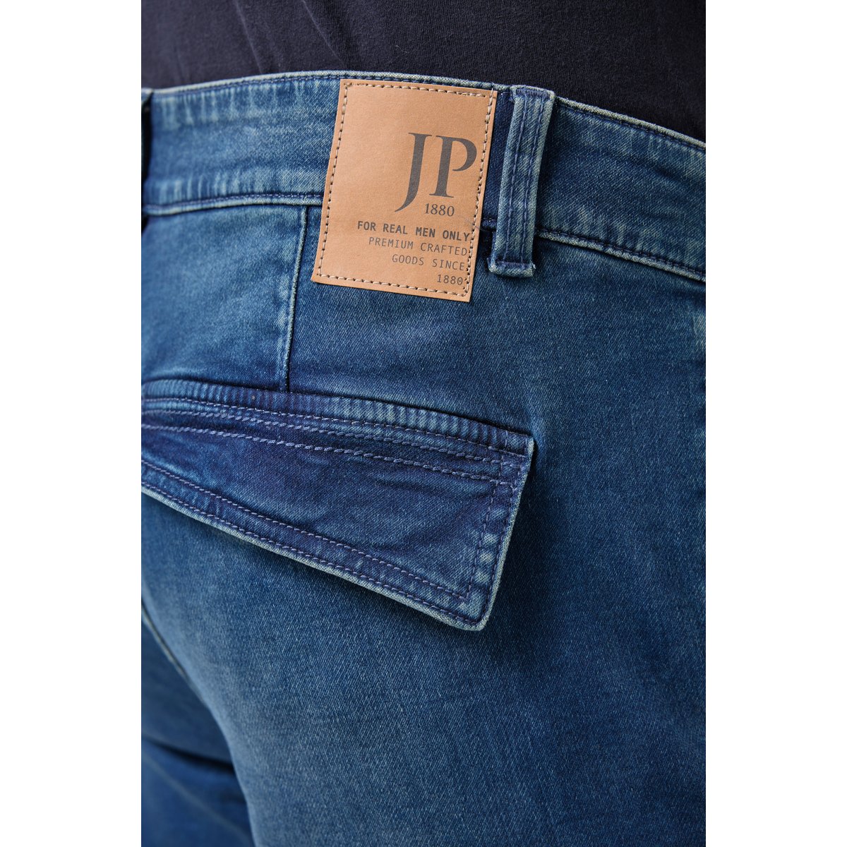 Jean cargo, finition FLEXNAMIC® bleu jean, JP1880