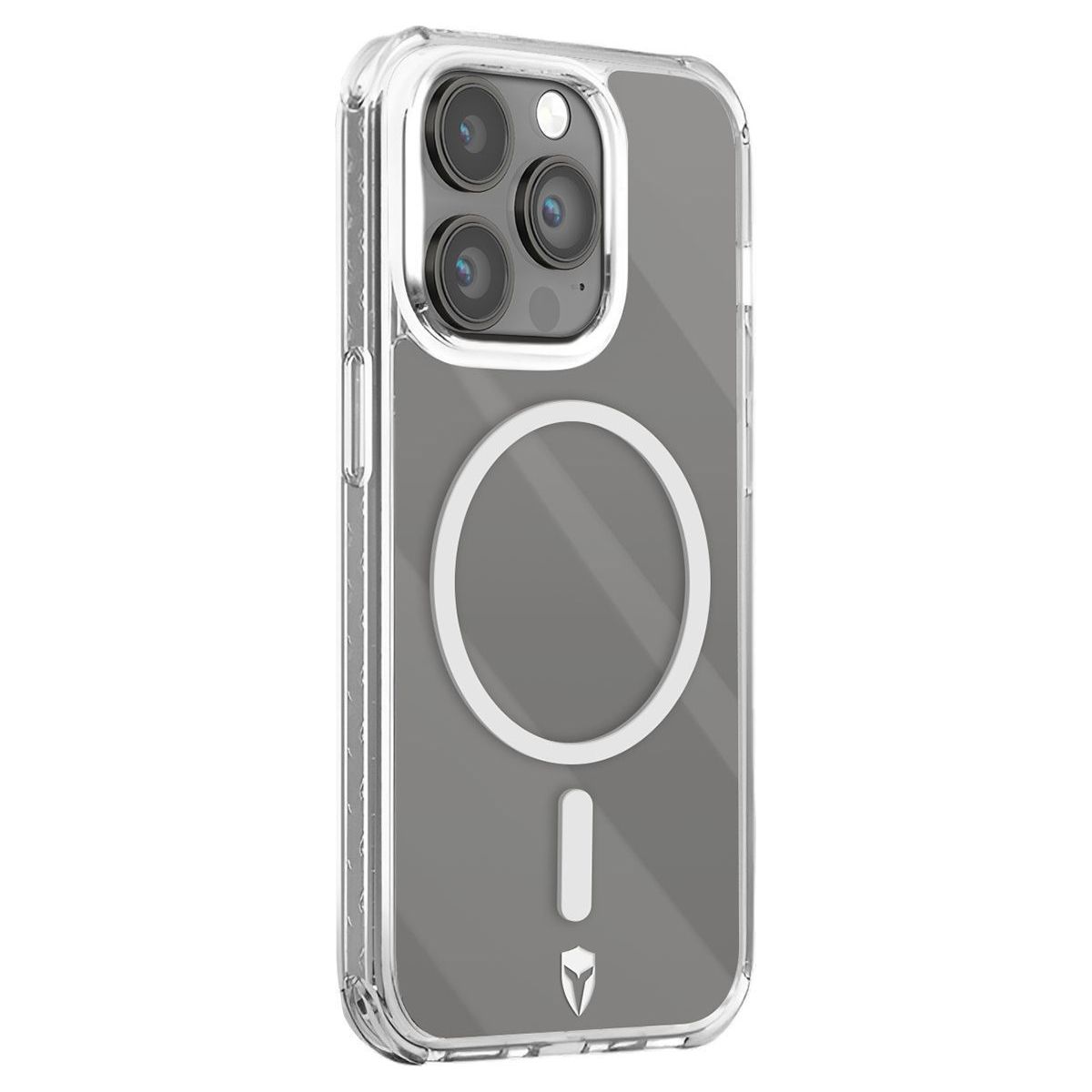 Coque iPhone 15 Pro Max MagSafe transparente couleur unique, FORCE CASE