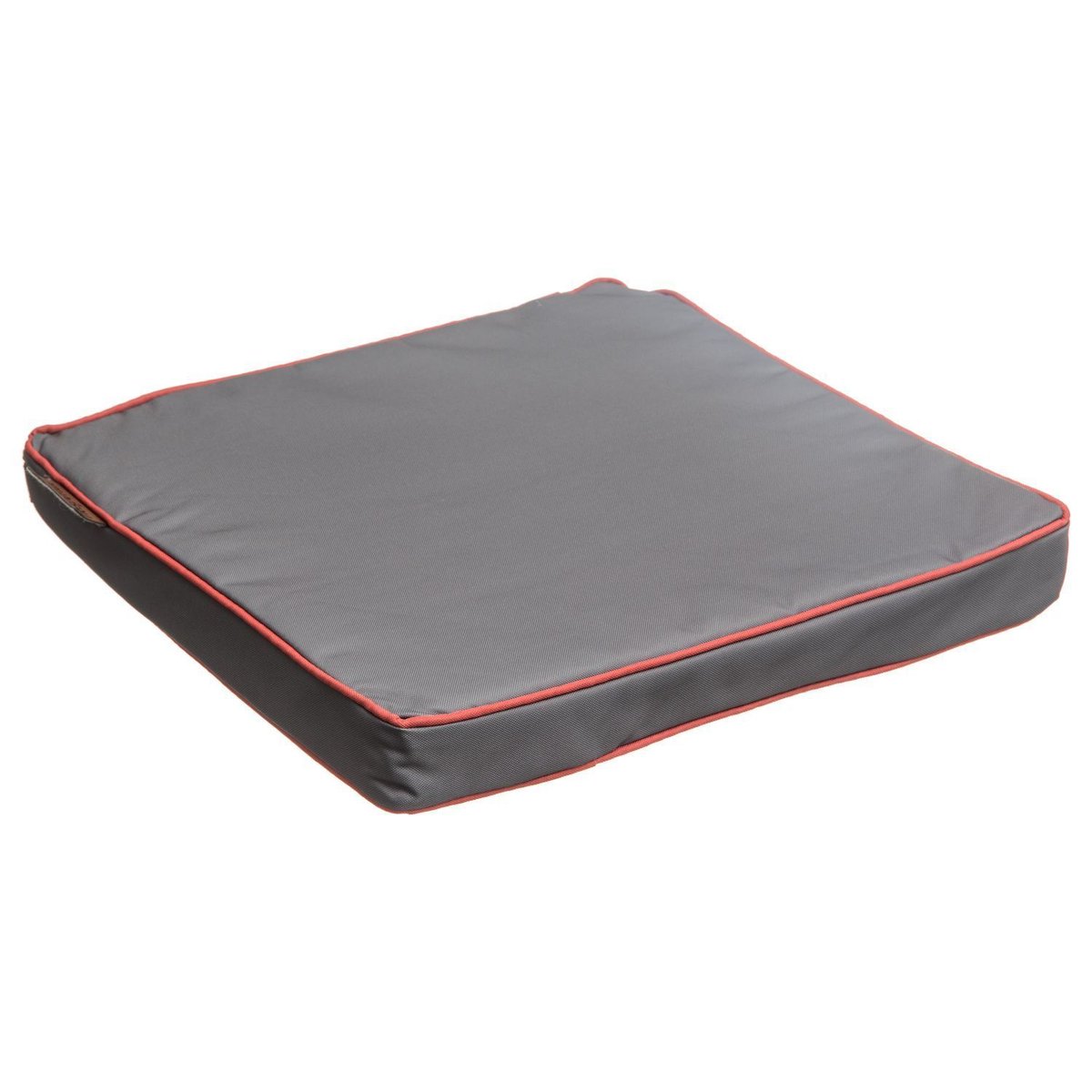 Lot de 2 galettes de chaises avec bande aggripante gris, TOILINUX