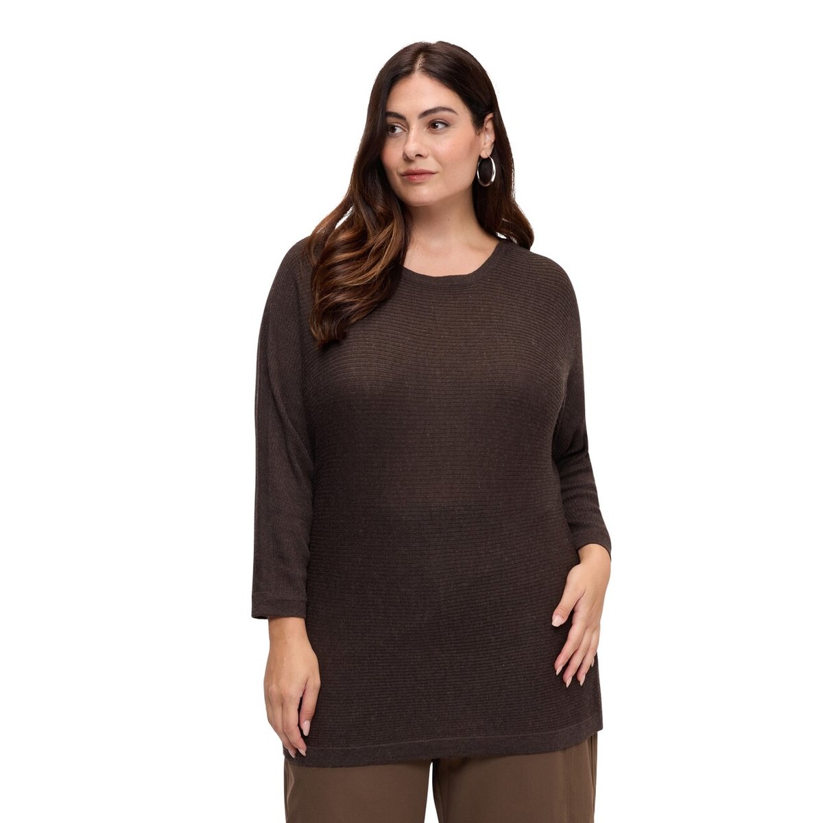 Maille côtelée marron, FIORELLA RUBINO