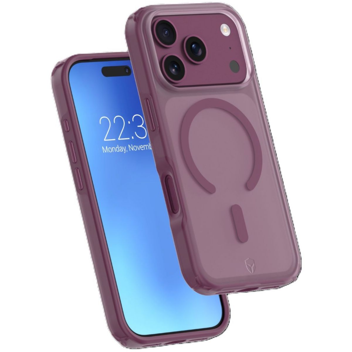 Coque iPhone 18 Pro/17 Pro Violet couleur unique, FORCE CASE