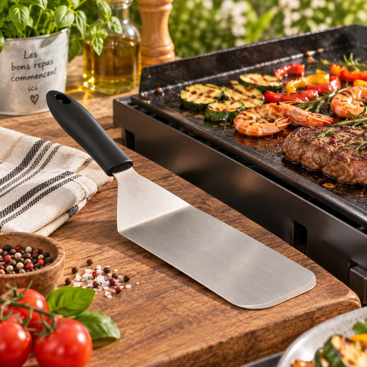 Spatule pour Plancha gris, EDEN
