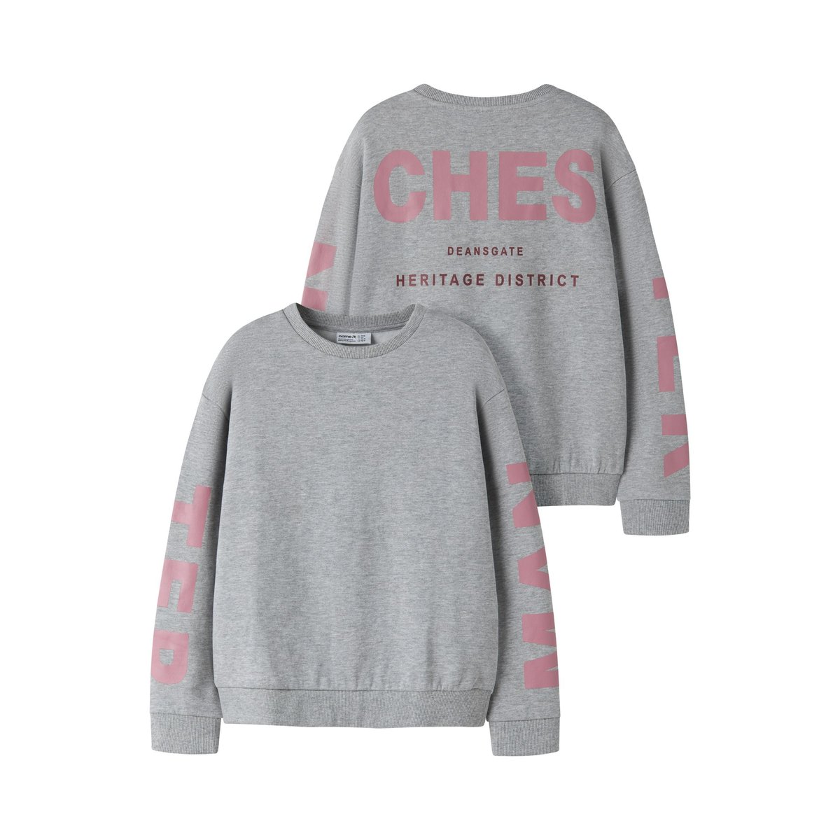 Sweat-Shirt gris - grey melange1, NAME IT